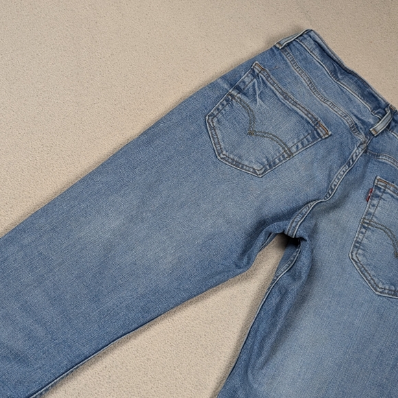 Levi's 514 Men's 29x30 Blue Jeans Stretchy Straight Leg Faded Medium Wash - Picture 9 of 16